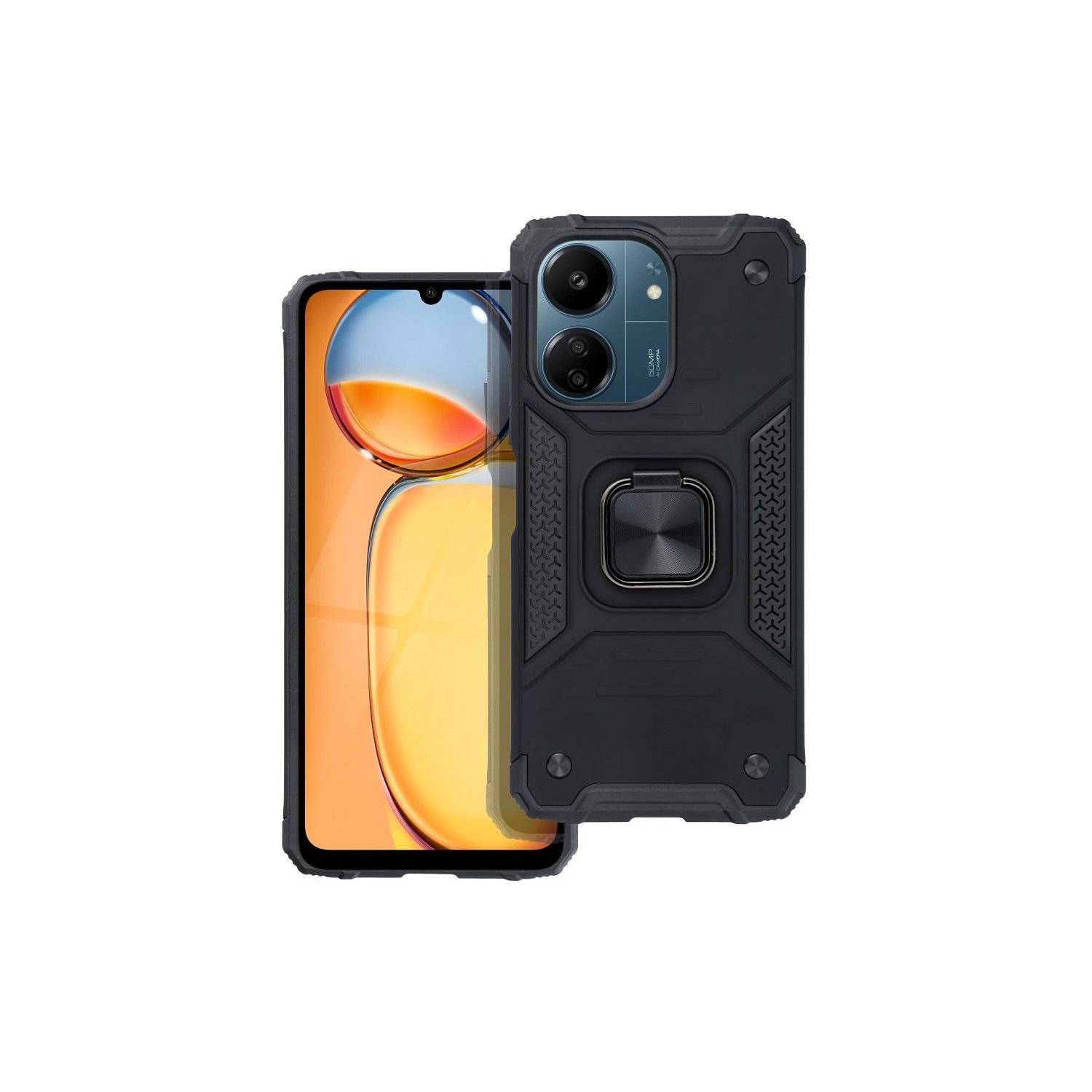NITRO Handyhülle kompatibel mit XIAOMI Redmi 13C / POCO C65 schwarz