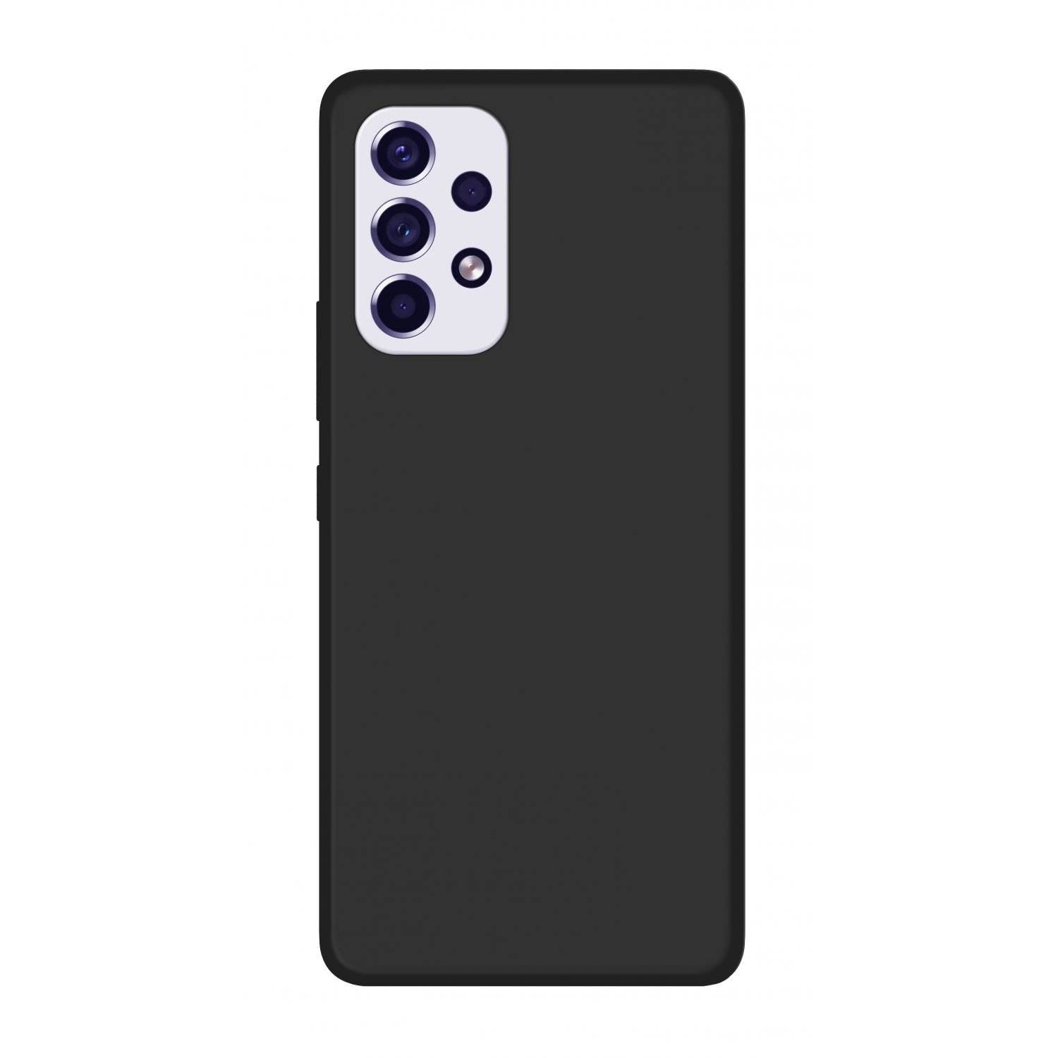 Silikon Hülle Basic kompatibel mit Samsung Galaxy M55 5G Case TPU Soft Handy Cover Schutz Schwarz