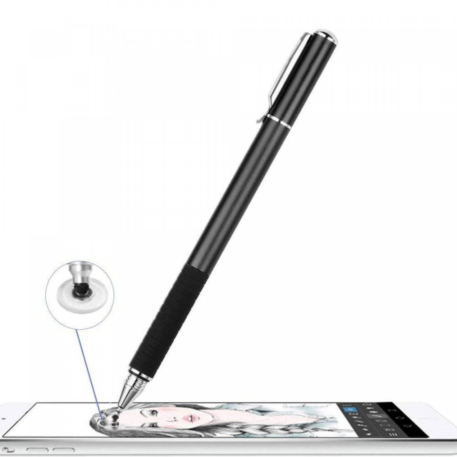 Touchscreen Pen Stylus Pen Eingabestift universell für Laptop, Handy, Tablet Schwarz