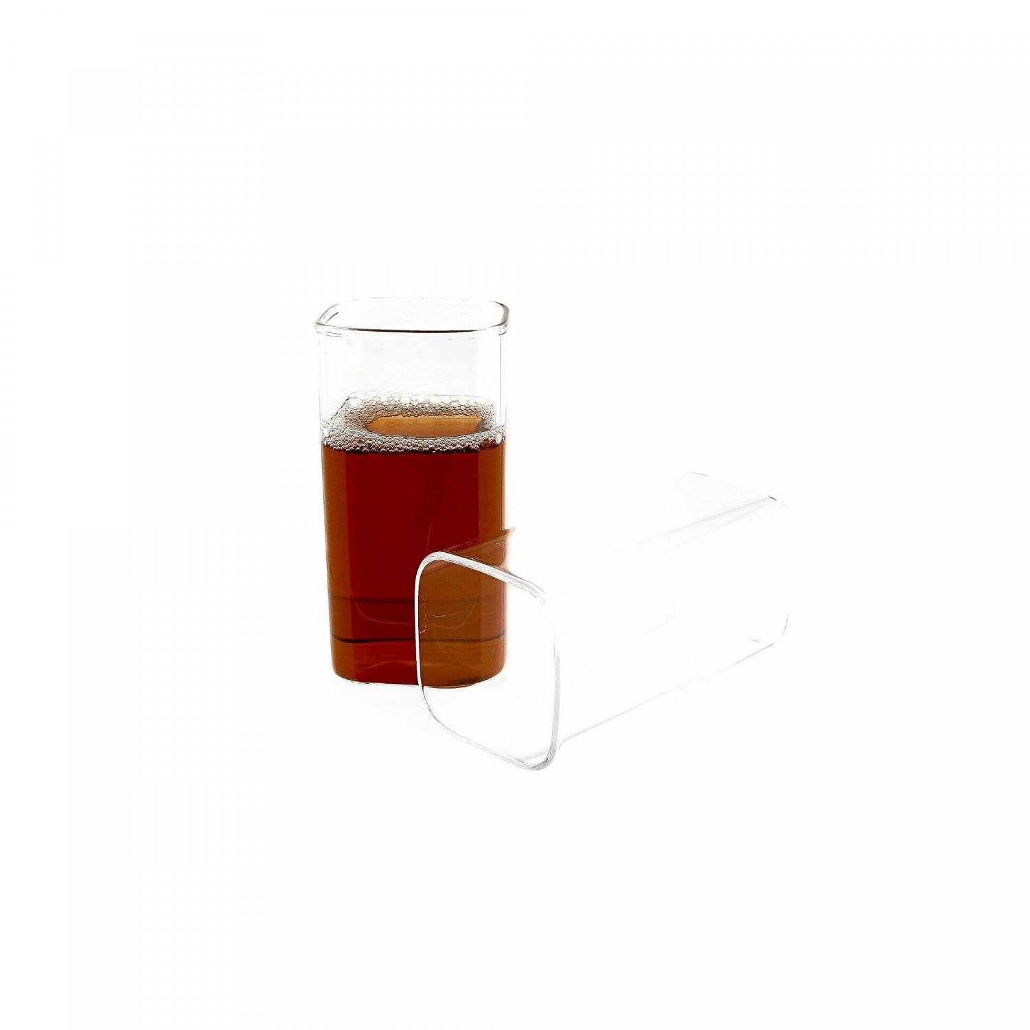 6er Gläser-Set 350 ml Longdrinkgläser, Cocktailglas, Quadratische Glas, Transparent,