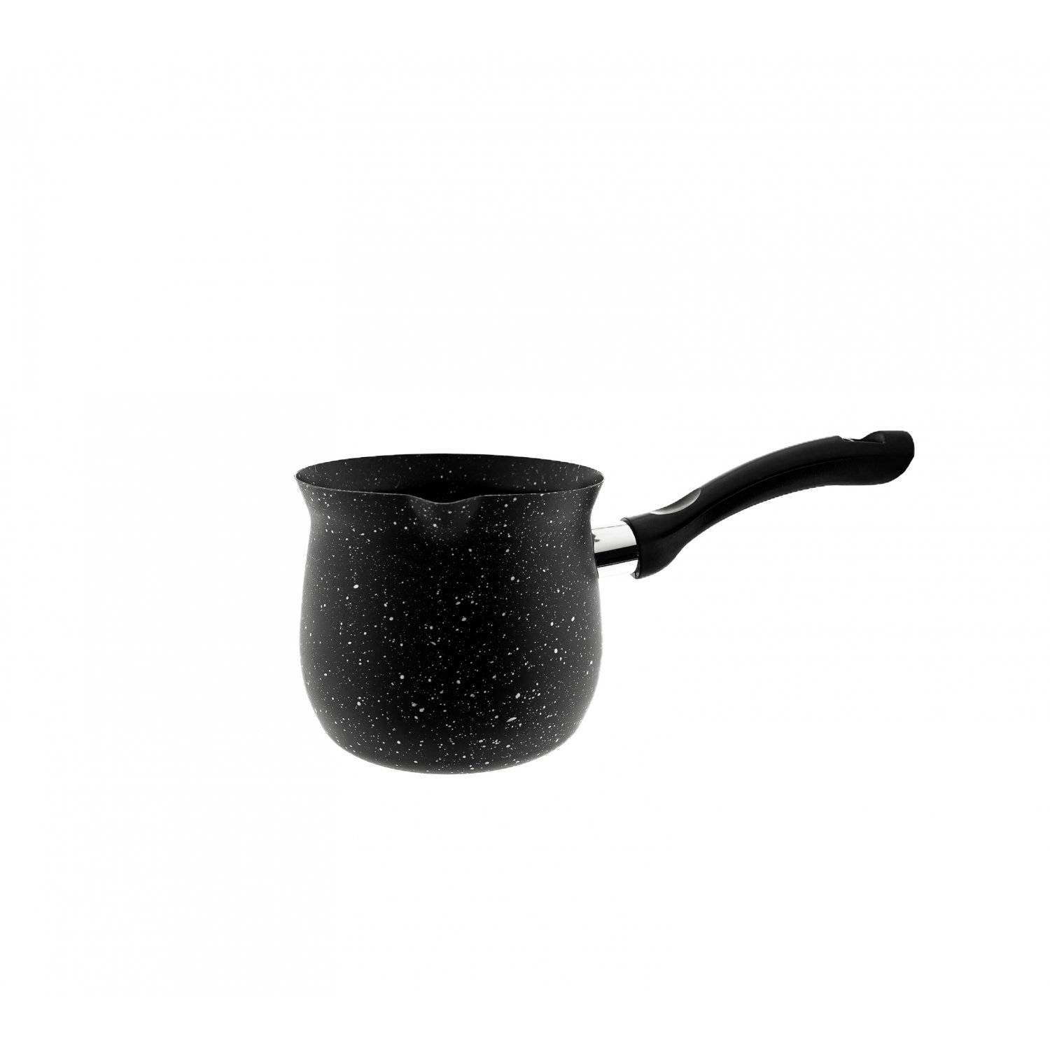 Kaffeekanne, Türkischer Kaffee mit aromatischen Genuss aus Granit in Schwarz 280 ml