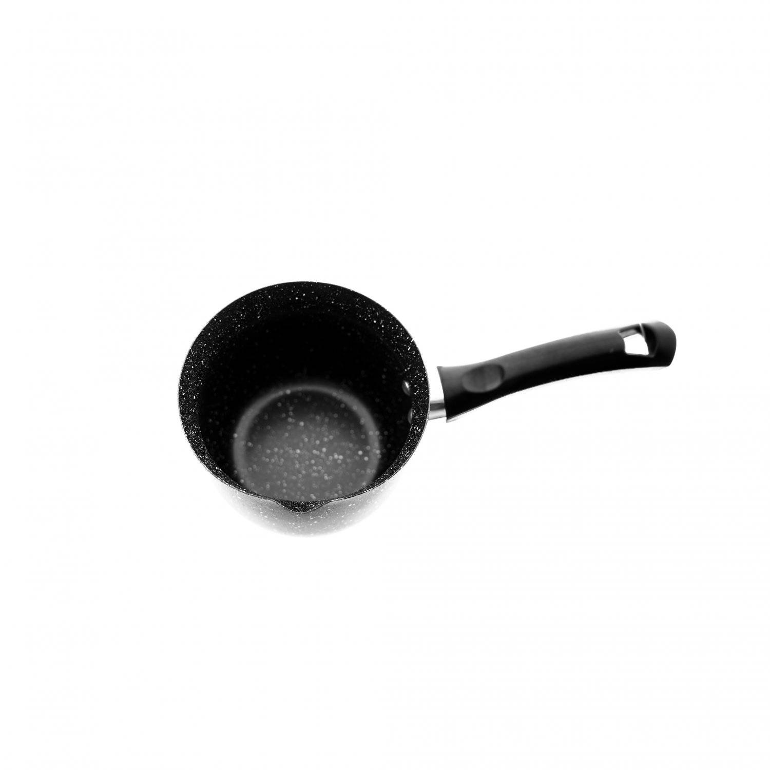 Kaffeekanne, Türkischer Kaffee mit aromatischen Genuss aus Granit in Schwarz 280 ml