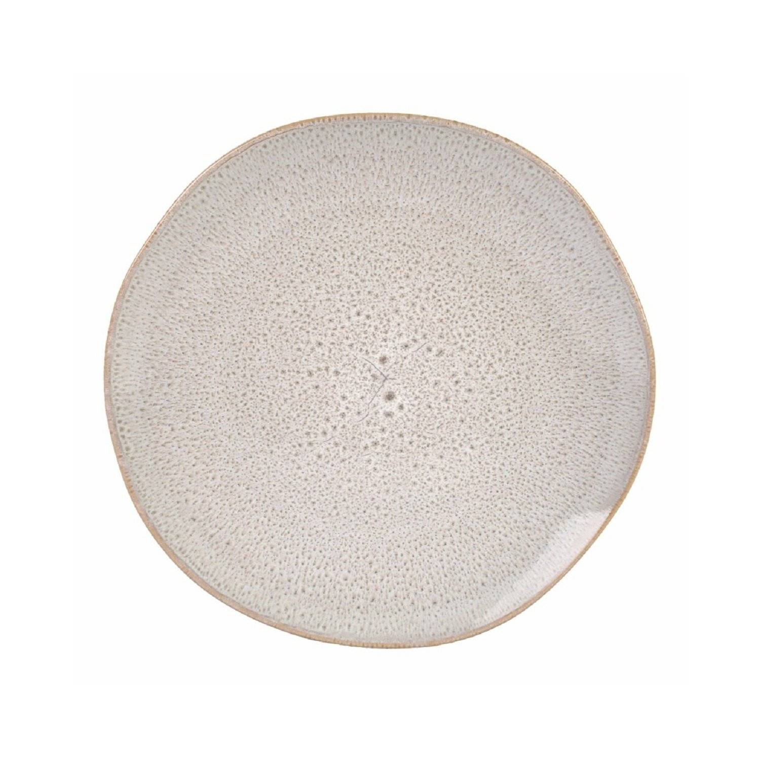 Große Essteller 27 cm Ø Serie Alythia Geschirrkollektion für stilvolle Tischdekoration Beige
