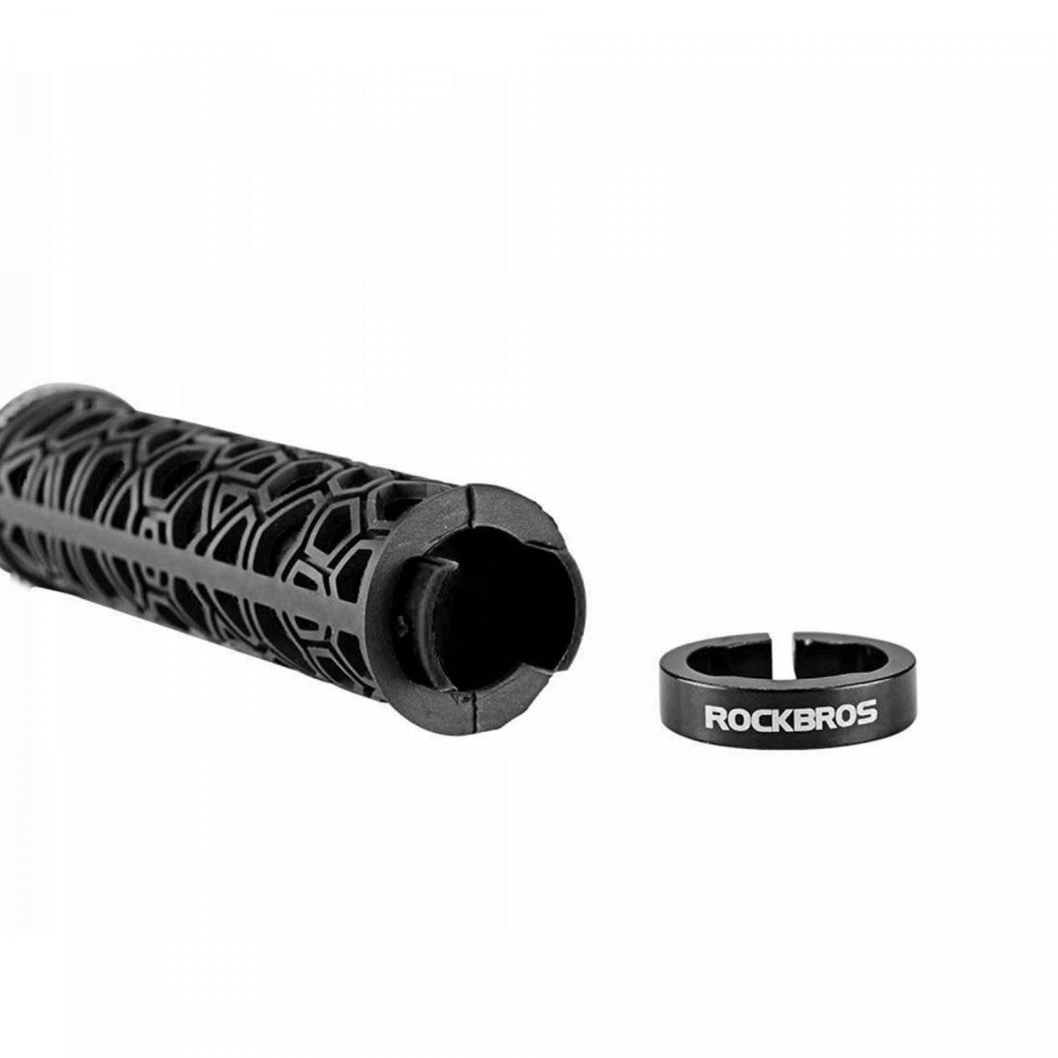 Fahrradgriffe aus Aluminium, Gummi, Kunststoff 13 cm Fahrradlenkergriffe Schwarz