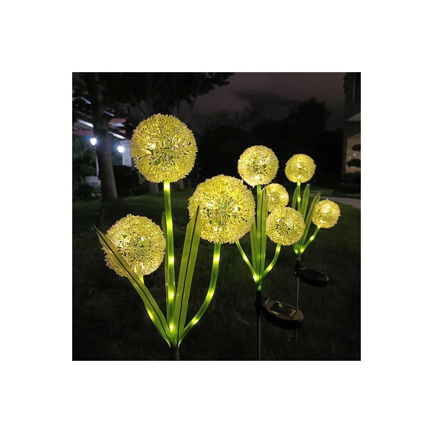 SUNARI Blumen Solarlampe LED FLS-95 Knoblauchblüte 3000K 600mAh Li-Ion Forever Light