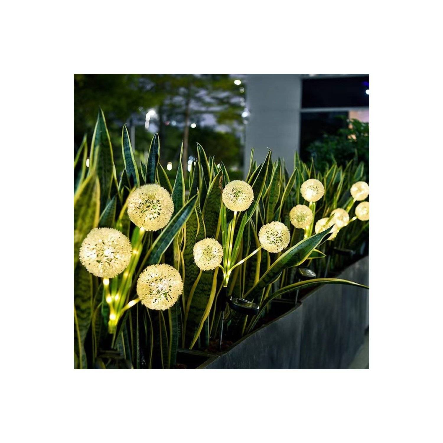 SUNARI Blumen Solarlampe LED FLS-95 Knoblauchblüte 3000K 600mAh Li-Ion Forever Light