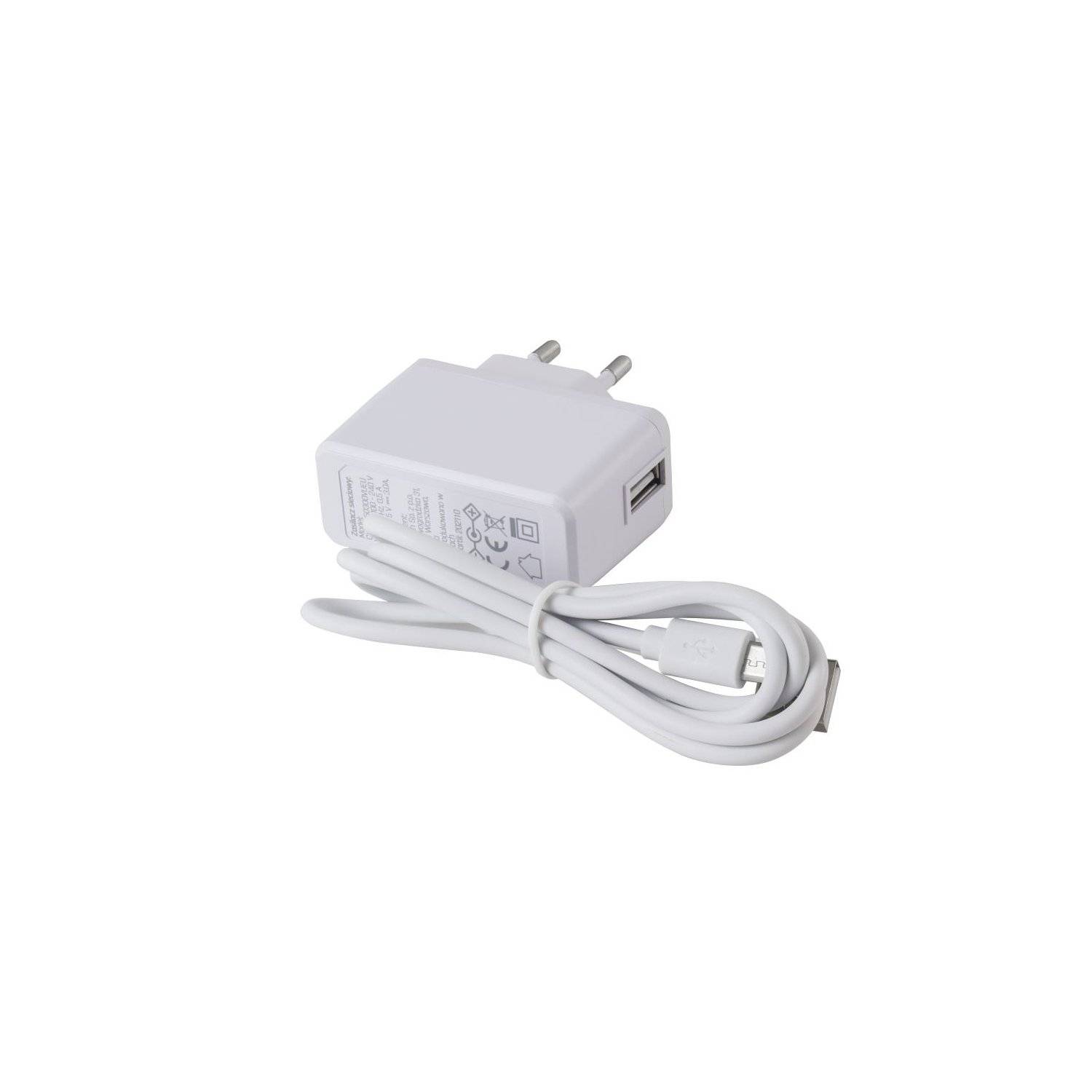 Stylische Tischlampe 1m Kabel - Lampe mit integriertem Induktionsladegerät Weiß