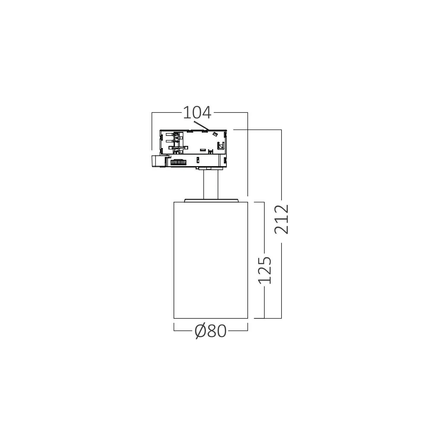 LED Schienen-Strahler | 30W | weiß | CCT | 3 Phasen