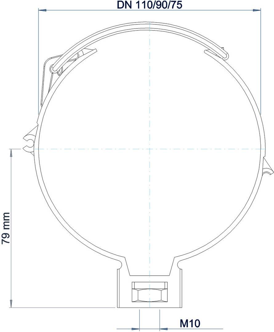 PoloKal Schelle POLO-CLIP DN 110/90/75 M10