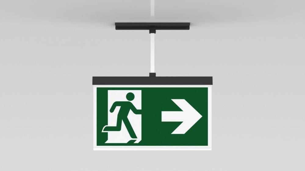 RP-Technik Rettungszeichenleuchte AMCP408WL-AZ