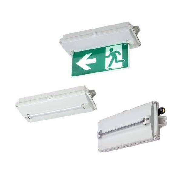 Stahl Kompaktleuchte Sicherheits 6109/111-0101#287798