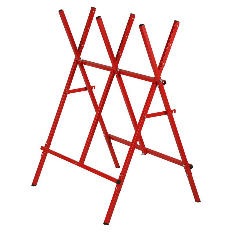 Sägebock klappbar Kettensägebock Holzschneidebock bis 100 kg Rot