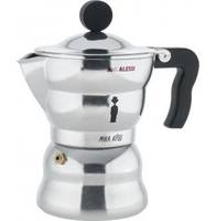 Alessi Moka, Moka pot, Aluminium, Aluminium, 96 mm, 164 mm