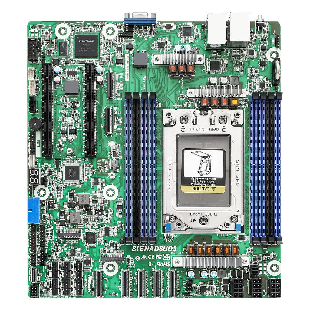 ASRock Mainboard SIENAD8UD3 micro-ATX Sockel SP6 Single