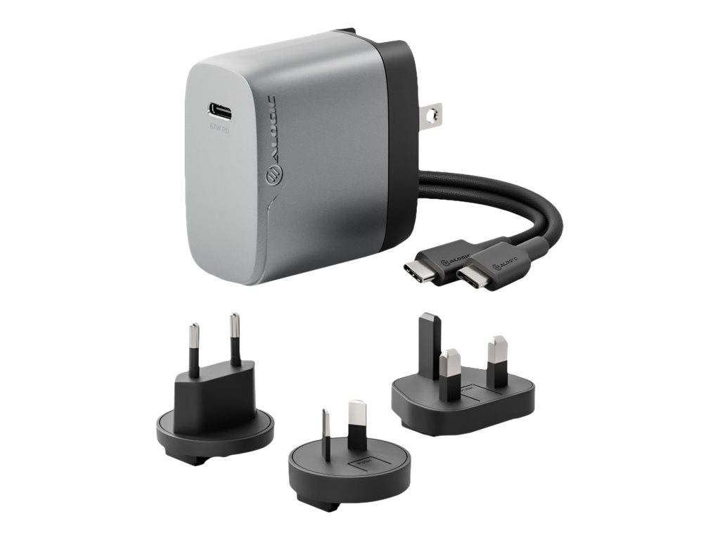 ALOGIC Rapid Power 1X67 - Netzteil - verschiedene Länder - 67 Watt - 1.5 A - PD (24 pin USB-C)