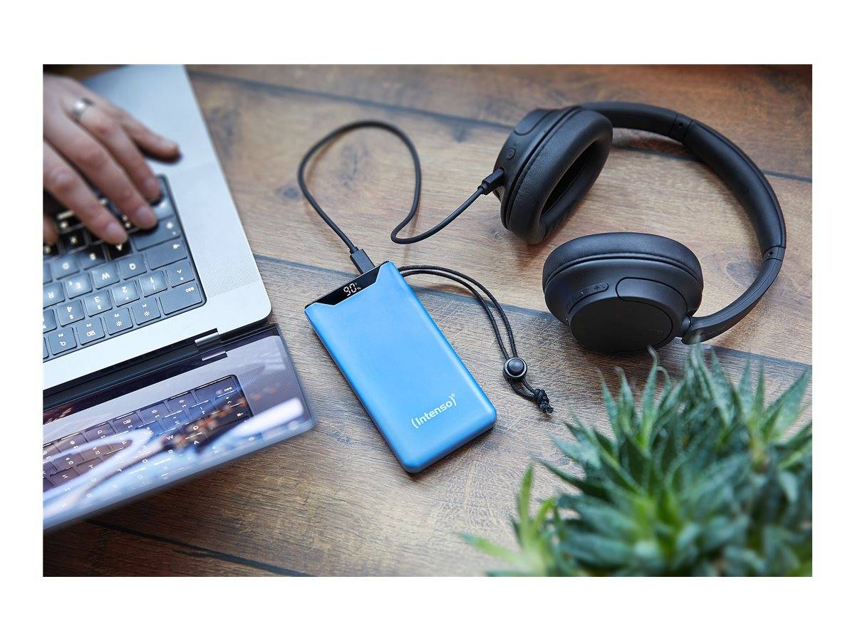 Intenso F10000 - Powerbank - 10000 mAh - 20 Watt - 3 A - QC 3.0, Power Delivery 3.0 + PPS - 2 Ausgabeanschlussstellen (2