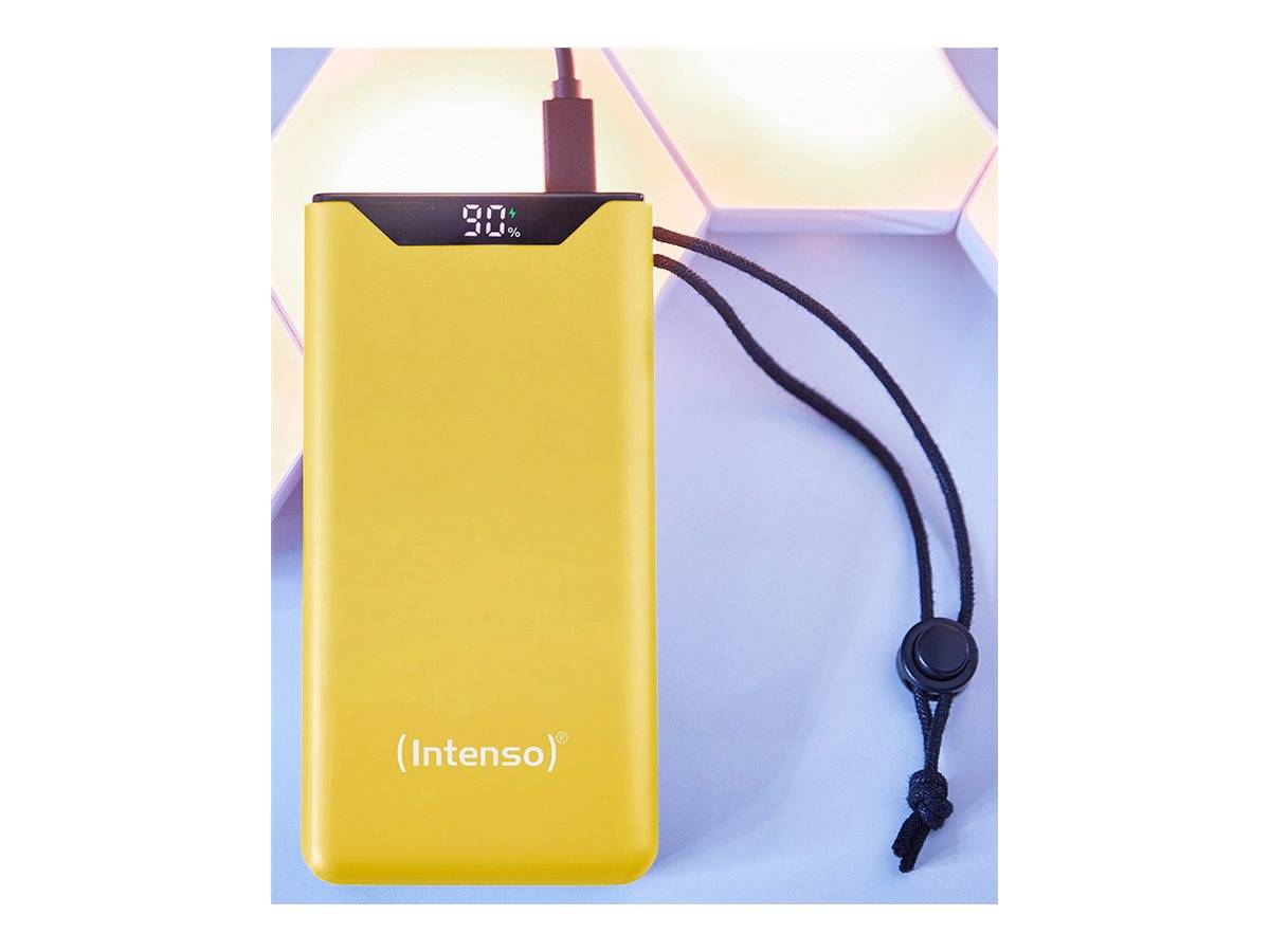 Intenso F10000 - Powerbank - 10000 mAh - 20 Watt - 3 A - QC 3.0, Power Delivery 3.0 + PPS - 2 Ausgabeanschlussstellen (2