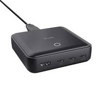 Trust Maxo - Netzteil - 100 Watt - 5 A - Power Delivery 3.0 + PPS - 4 Ausgabeanschlussstellen (3 x USB-C, USB)