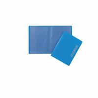 Ein blauer durchsichtiger Aktenordner ist offen mit einer sichtbaren Tasche. Ein zweiter Ordner ist teilweise überlagert und zeigt das Wort „Zhuse