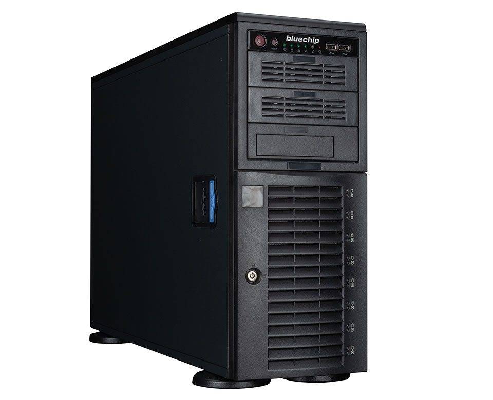 bluechip SERVERline T30334s Silent/Quiet-Server, Tower, Intel® Xeon® E-2414 Prozessor / bis zu 4.50 GHz, 32 GB DDR5, 2 x
