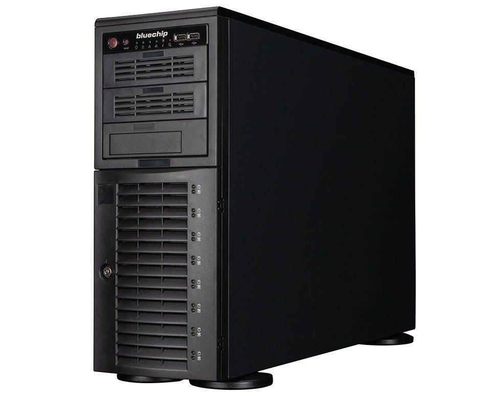 bluechip SERVERline T30334s Silent/Quiet-Server, Tower, Intel® Xeon® E-2414 Prozessor / bis zu 4.50 GHz, 32 GB DDR5, 2 x