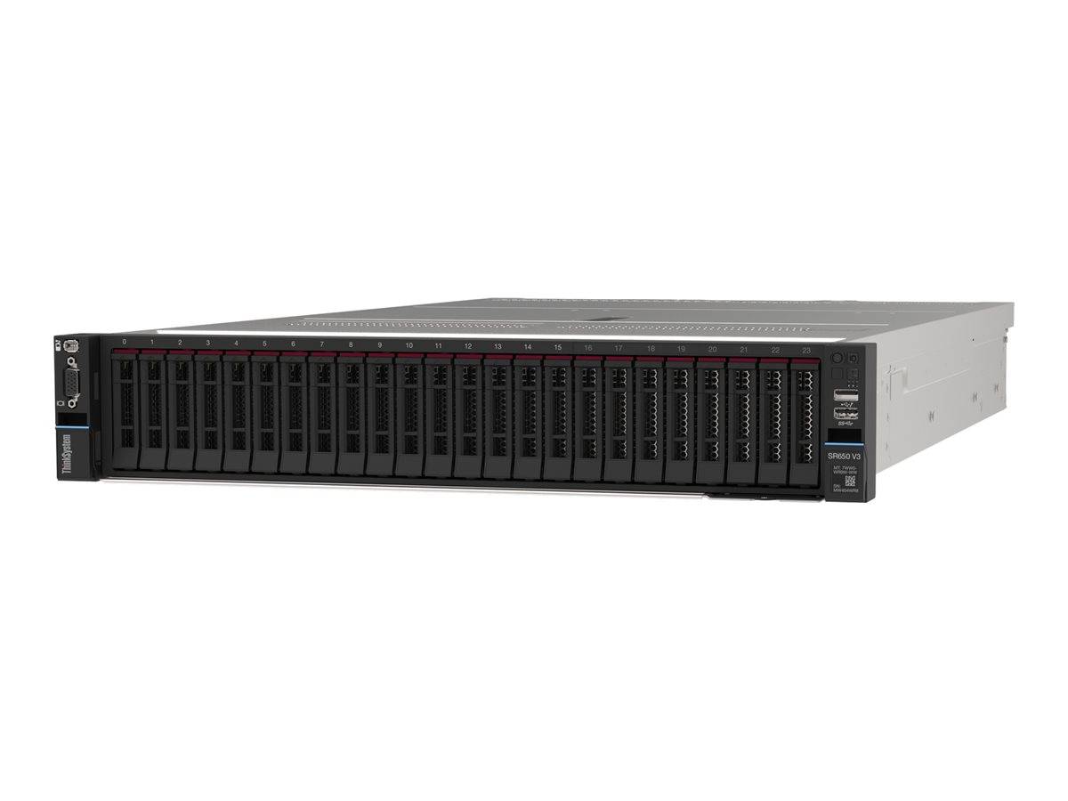 Lenovo ThinkSystem SR650 V3 7D76 - Server - Rack-Montage - 2U - zweiweg - 1 x Xeon Silver 4510 / 2.4 GHz - RAM 32 GB - S
