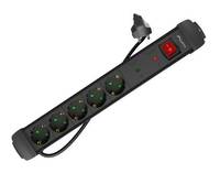 LANBERG - LISTWA ZASILAJCA LANBERG SP1 5M 5X 230V SCHUKO Juoda