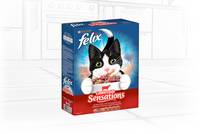 PURINA - Felix Sensations mit Rind, Huhn und Gemüsezugabe 1 kg, Adult, Rind, Huhn, Gemüse, 1 kg