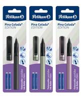 Pelikan Pina Colada Edition, Stick Pen, Gemischte Farben, Blau, 0,7 mm, Fein, Beidhändig