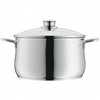 WMF - 07.3425.6040 - 6,5 l - Edelstahl - Keramik - Gas - Halogen - Induktion - Versiegelte Platte - Edelstahl - Edelstah