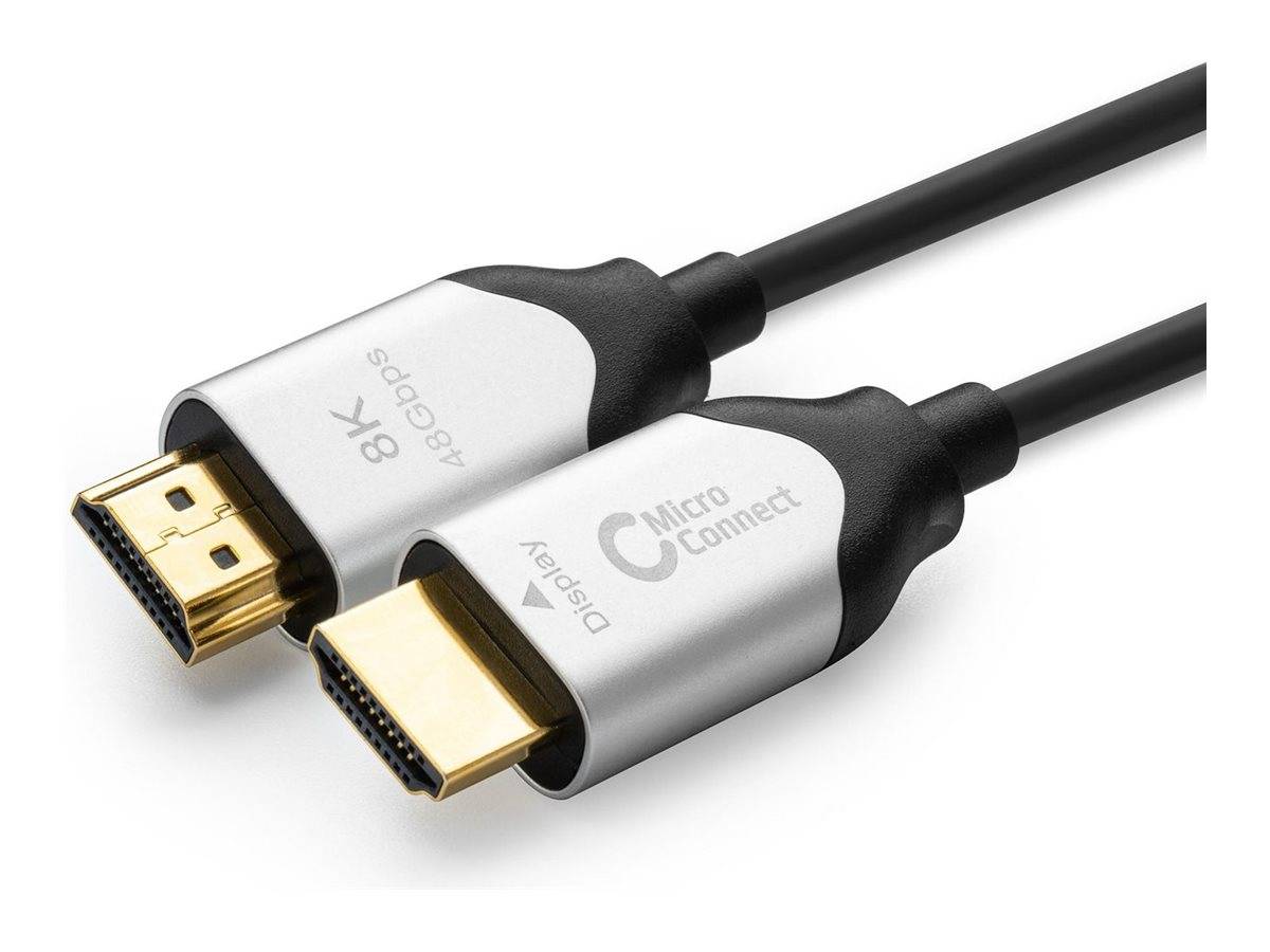 Zwei HDMI-Kabel mit den Beschriftungen „8K