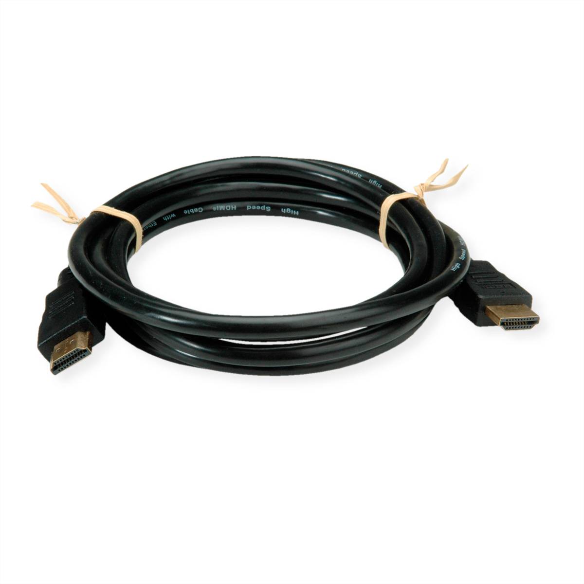 ROLINE RM HDMI High Speed Kabel mit Ethernet, schwarz, 5 m