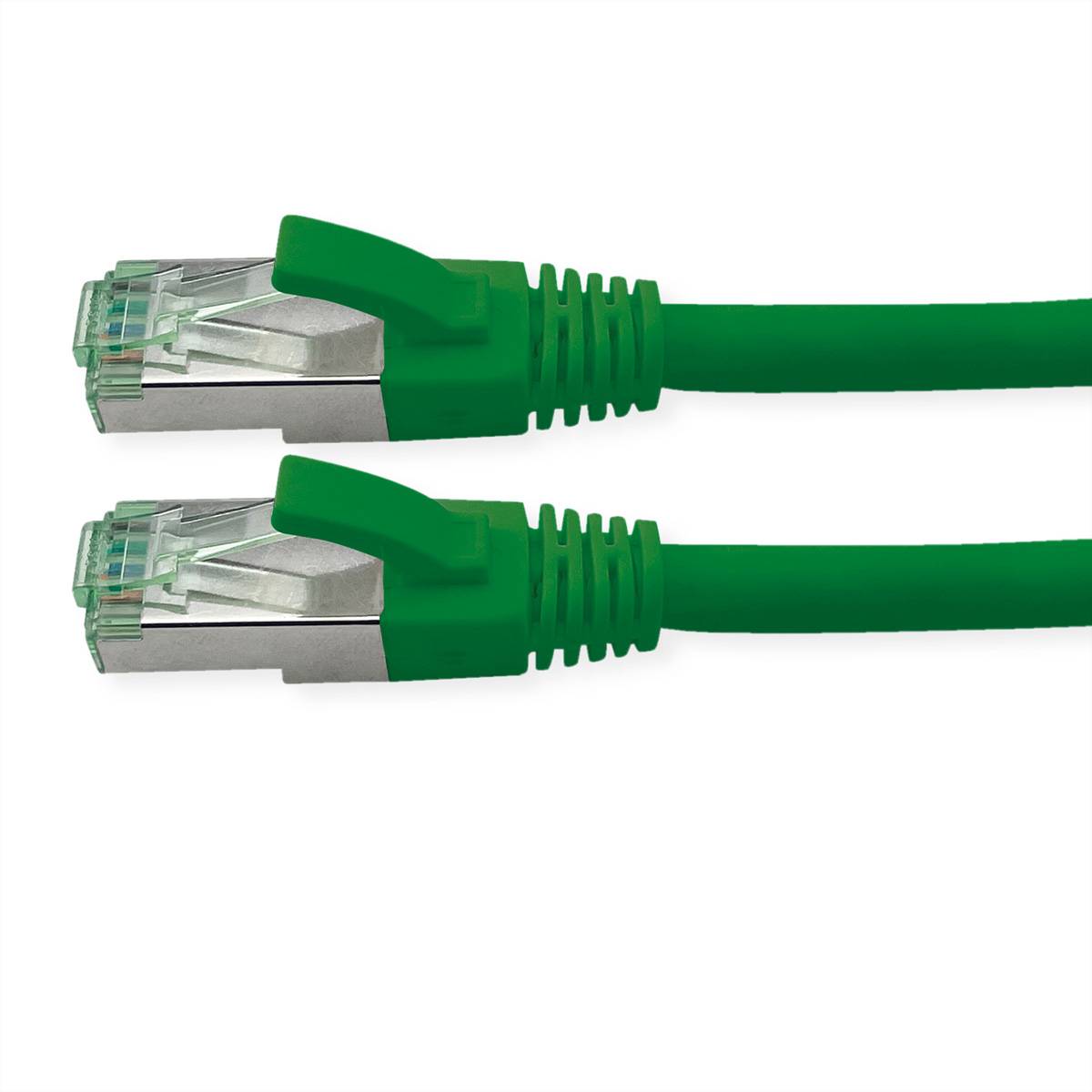 ROLINE RM Patchkabel Cat.6A S/FTP (PiMF), grün, 2 m