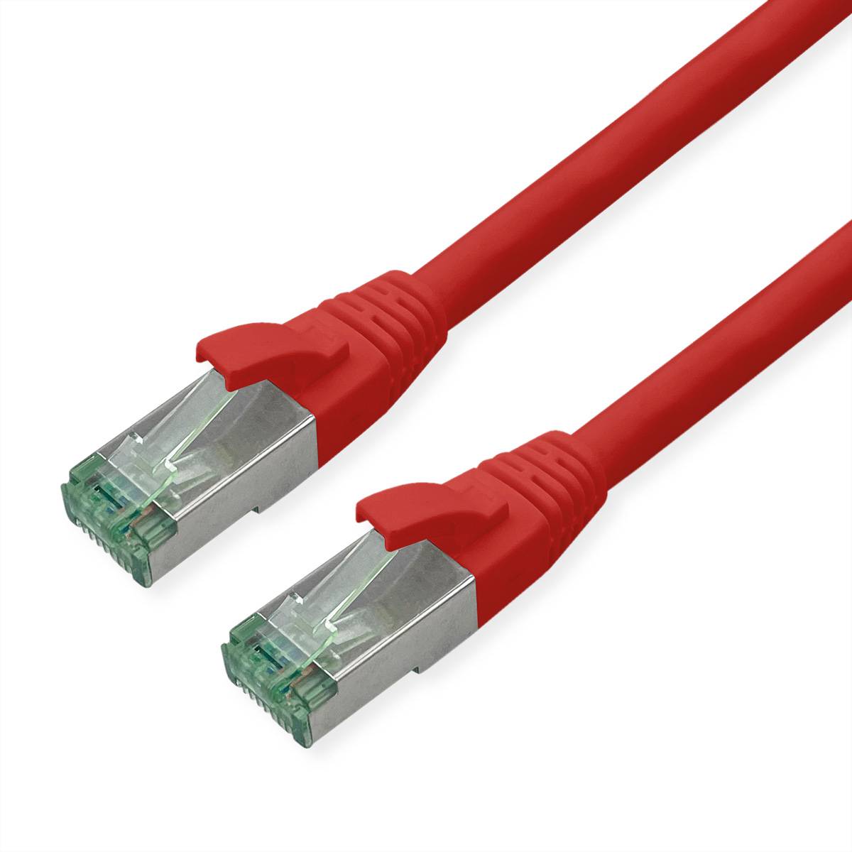 ROLINE - RM S/FTP Patchkabel Kat6A/Kl.EA TPE rot 0.5m - Netzwerk - CAT 6a