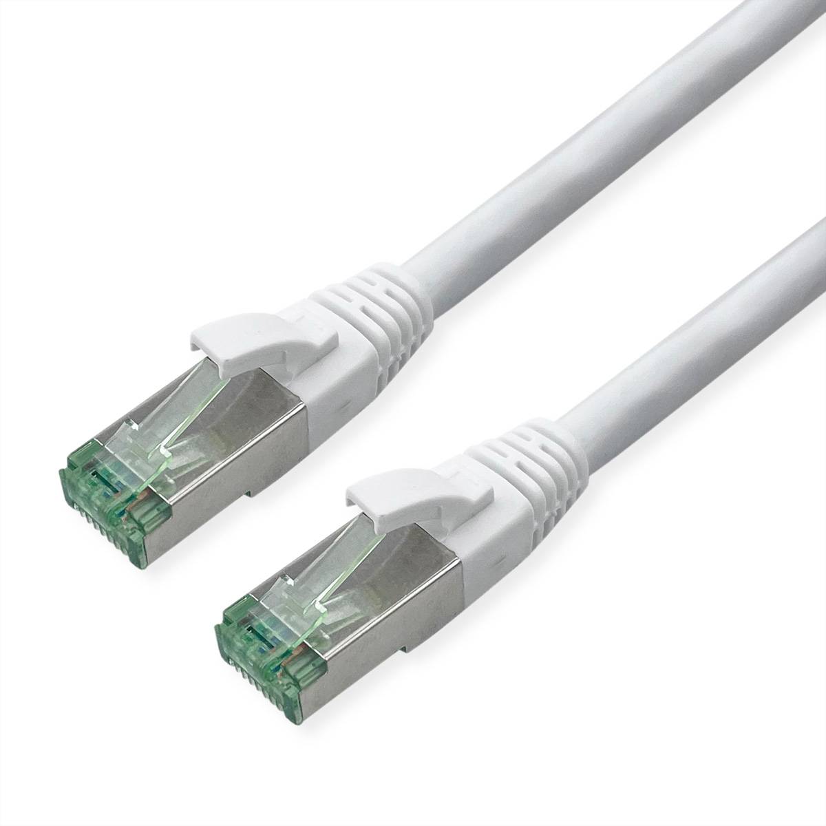 ROLINE - RM S/FTP Patchkabel Kat6A/Kl.EA TPE weiss 7m - Netzwerk - CAT 6a