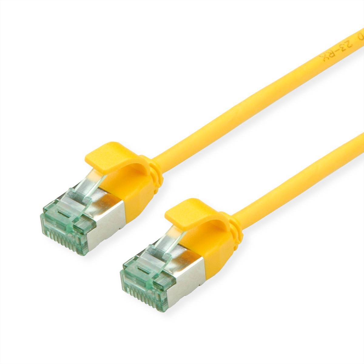 ROLINE - RM U/FTP Patchkabel Kat.6A/Kl.EA SLIM gelb 1.5m - FTP