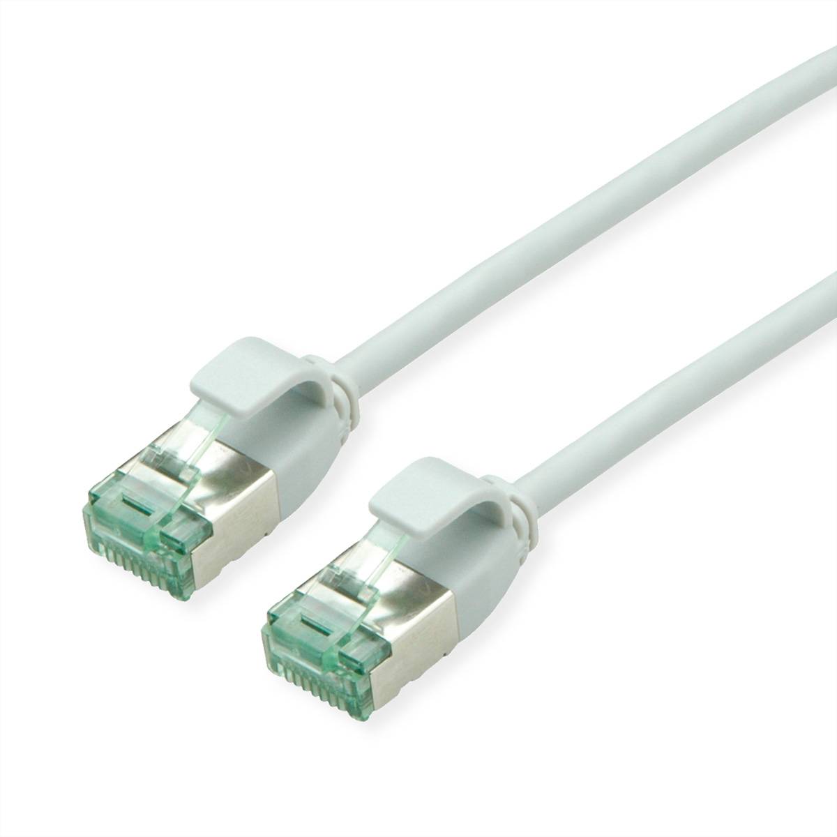 ROLINE - RM U/FTP Patchkabel Kat.6A/Kl.EA SLIM grau 1m - FTP