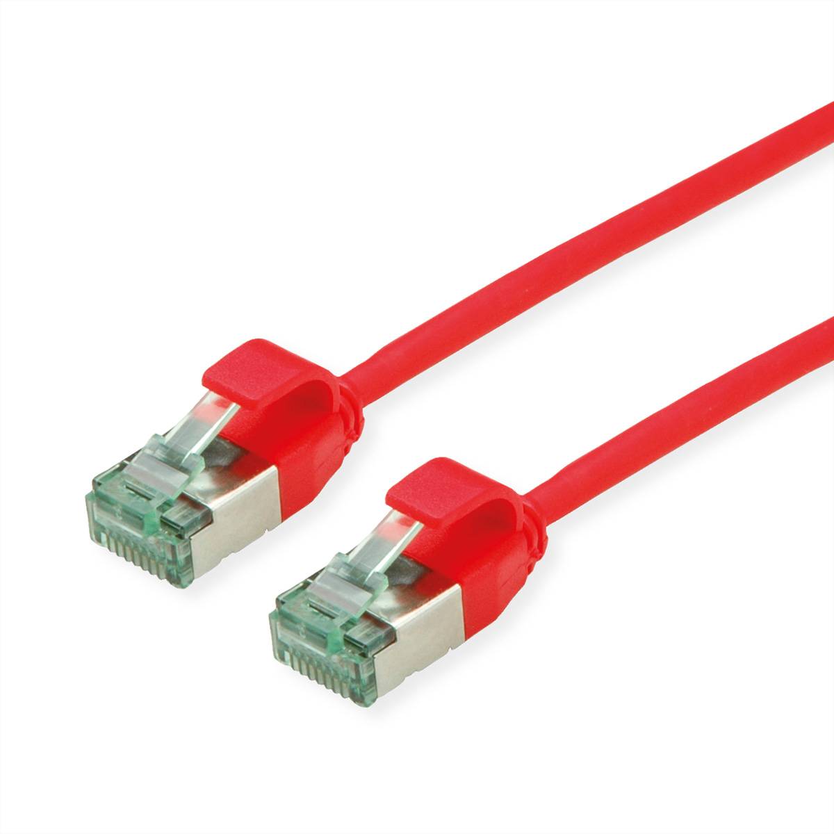ROLINE - RM U/FTP Patchkabel Kat.6A/Kl.EA SLIM rot 0.3m - FTP