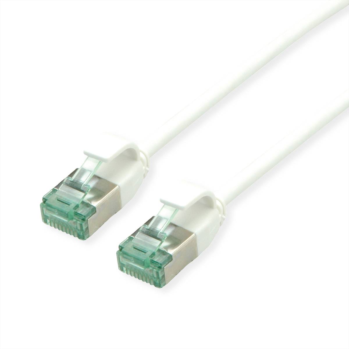 ROLINE - RM U/FTP Patchkabel Kat.6A/Kl.EA SLIM weiss 0.5m - FTP