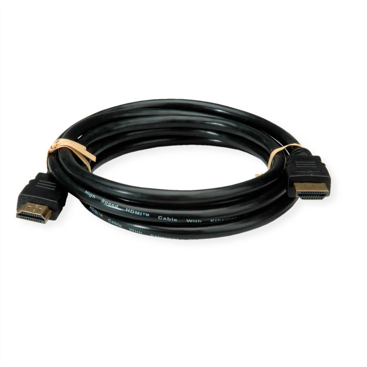 ROLINE RM 8K HDMI Ultra HD Kabel mit Ethernet, ST/ST, schwarz, 1 m