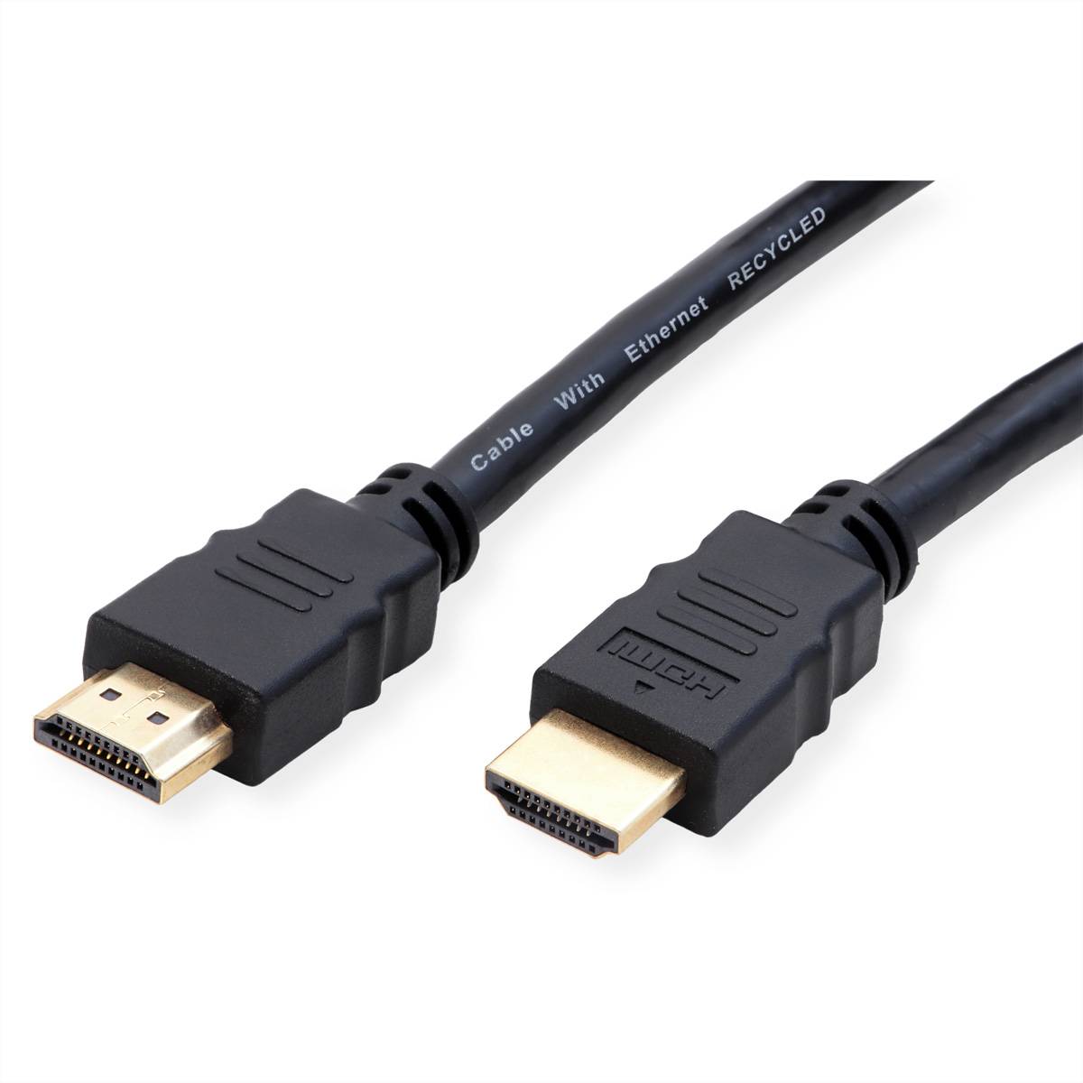 ROLINE RM 8K HDMI Ultra HD Kabel mit Ethernet, ST/ST, schwarz, 1 m