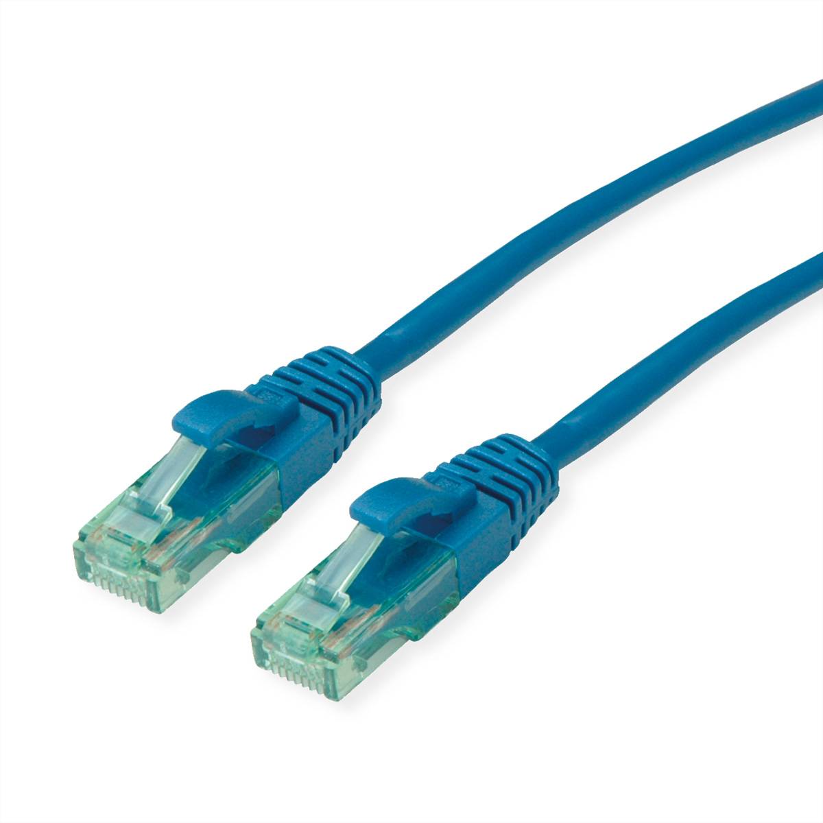 ROLINE - RM UTP Patchkabel Kat6A/Kl.EA blau 0.3m - Netzwerk - CAT 6a