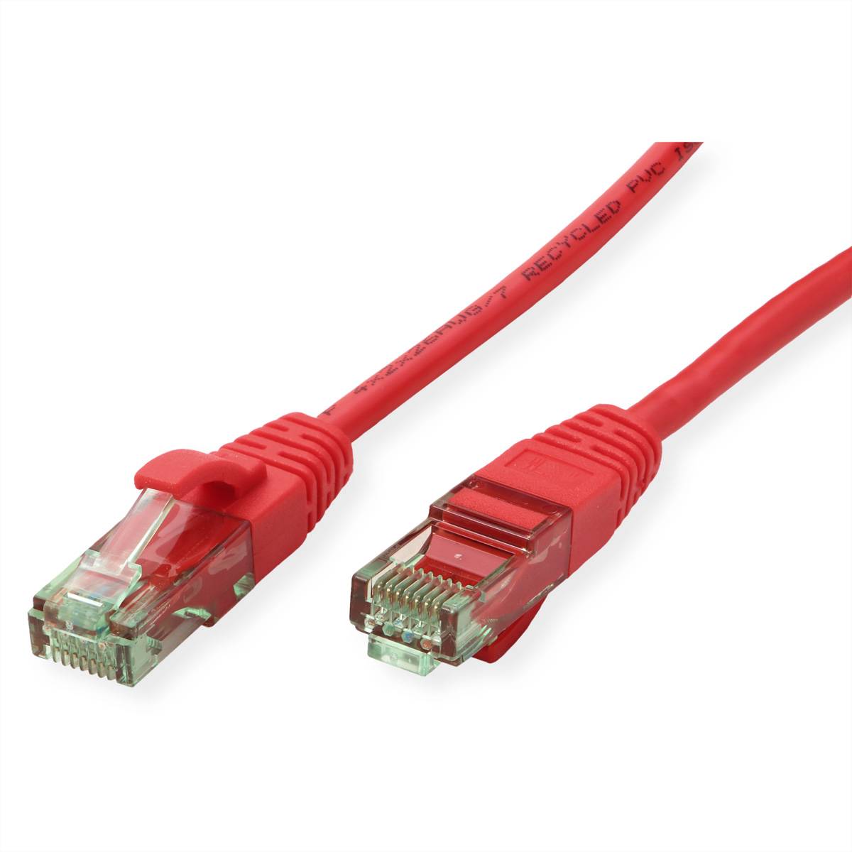 ROLINE RM Patchkabel Cat.6A UTP, rot, 0,3 m