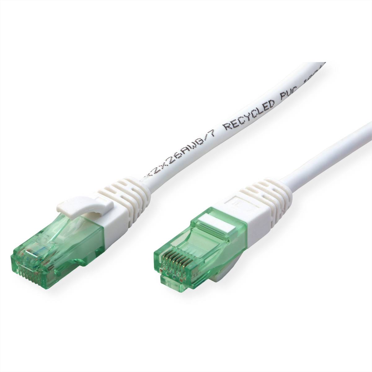 ROLINE RM Patchkabel Cat.6A UTP, weiß, 0,3 m