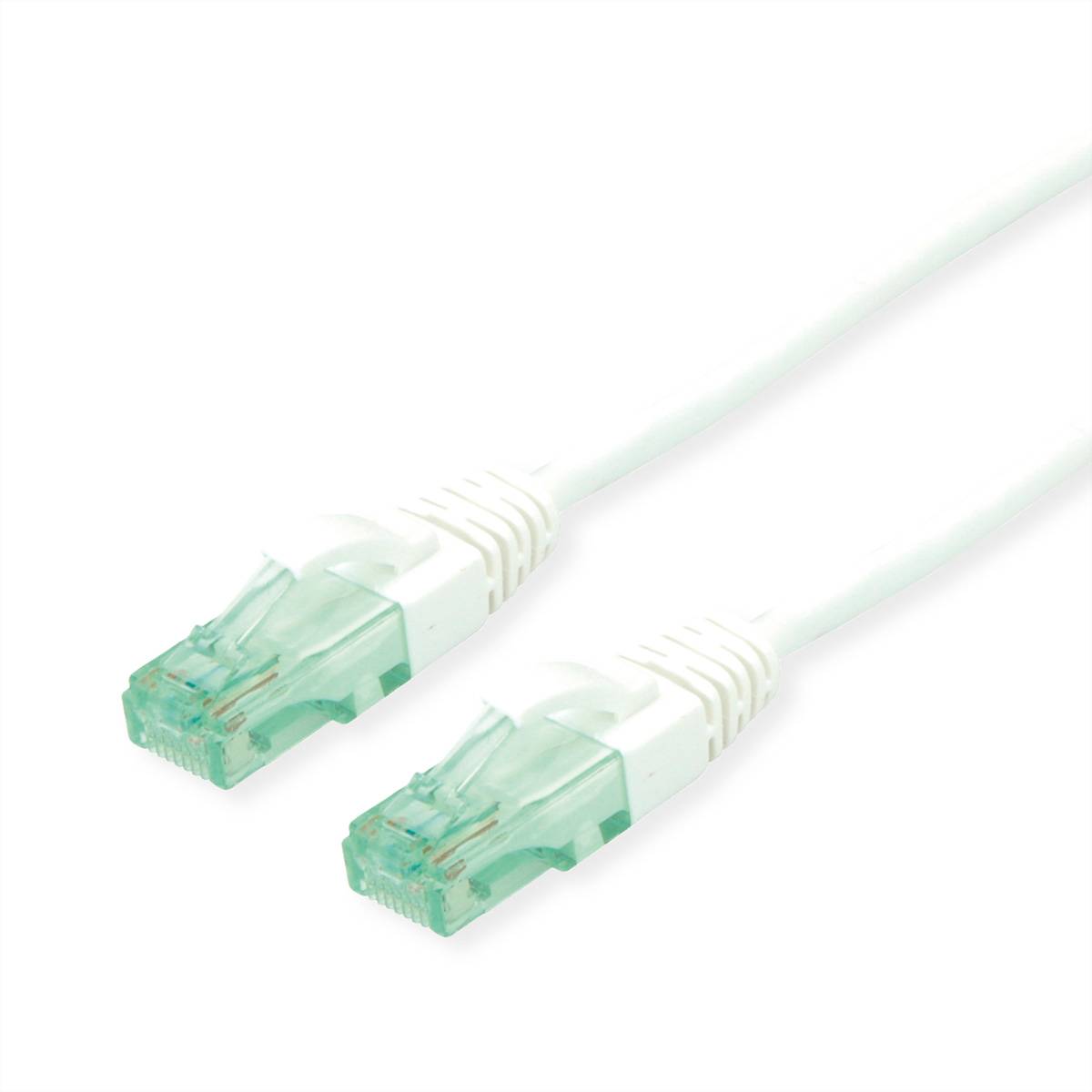 ROLINE - RM UTP Patchkabel Kat6A/Kl.EA weiss 0.5m - Netzwerk - CAT 6a