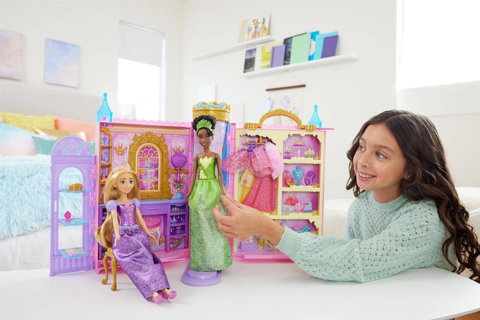 Mattel Disney Prinzessin-Schrankspielset 2 Kleidungsstücken +25 Teilen 3+