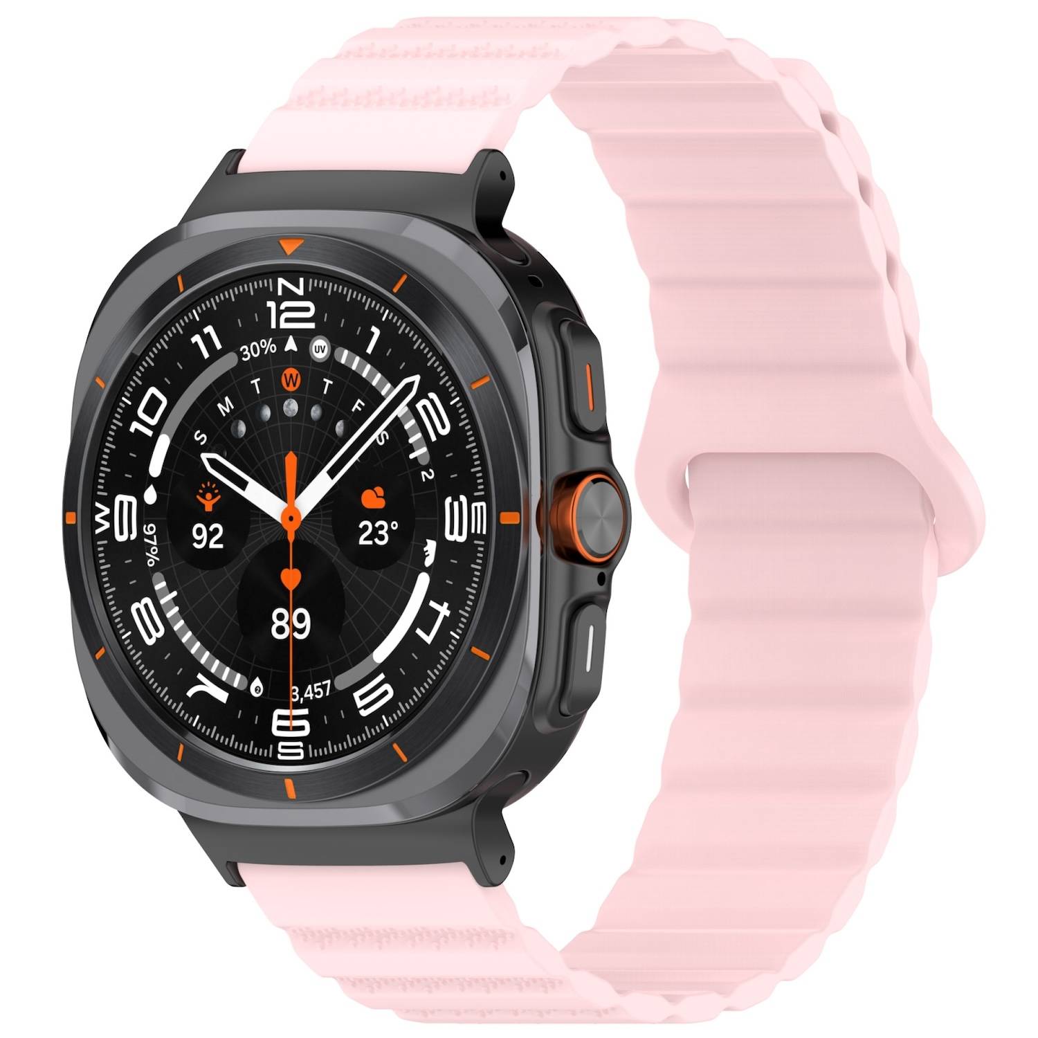 Für Samsung Galaxy Watch Ultra 47mm Silikon Magnetisches Arm Band