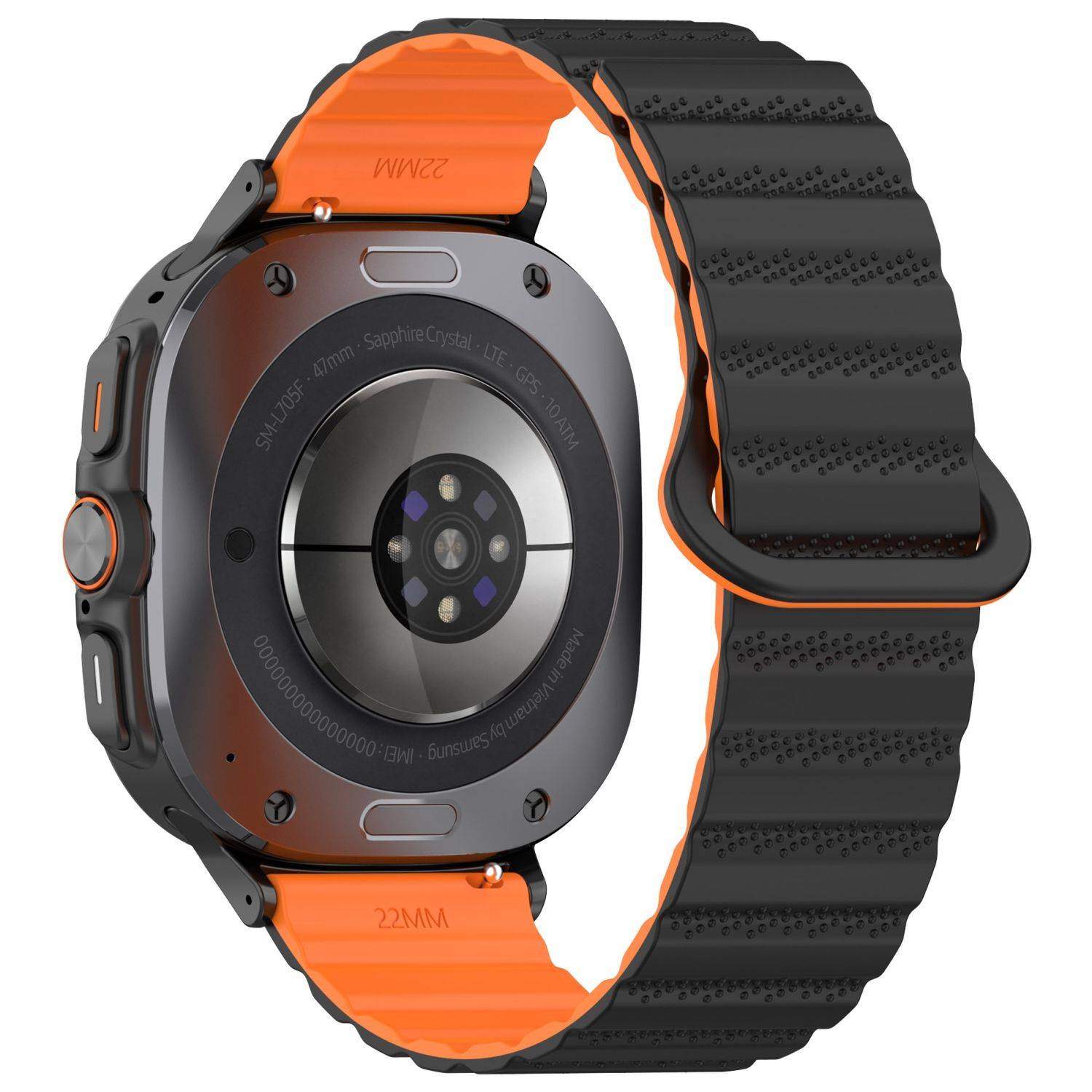 Für Samsung Galaxy Watch Ultra 47mm Silikon Magnetisches Arm Band
