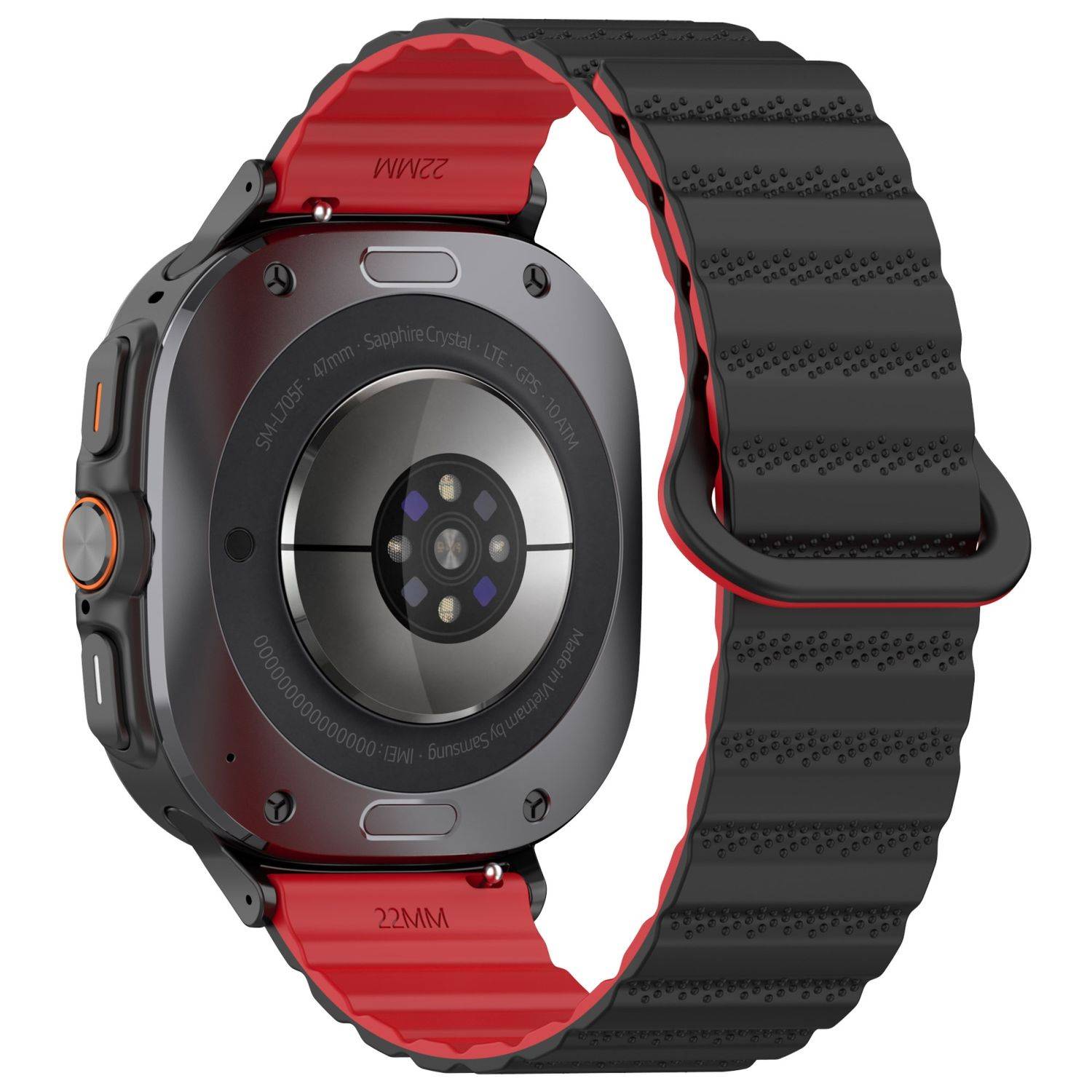 Für Samsung Galaxy Watch Ultra 47mm Silikon Magnetisches Arm Band