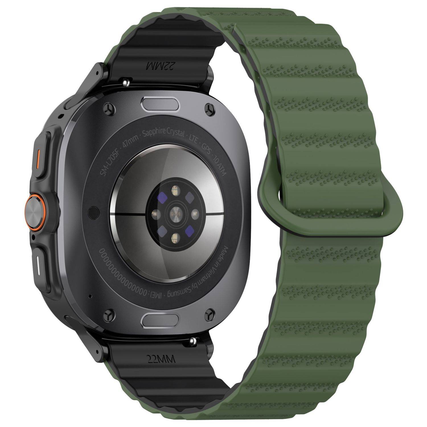 Für Samsung Galaxy Watch Ultra 47mm Silikon Magnetisches Arm Band